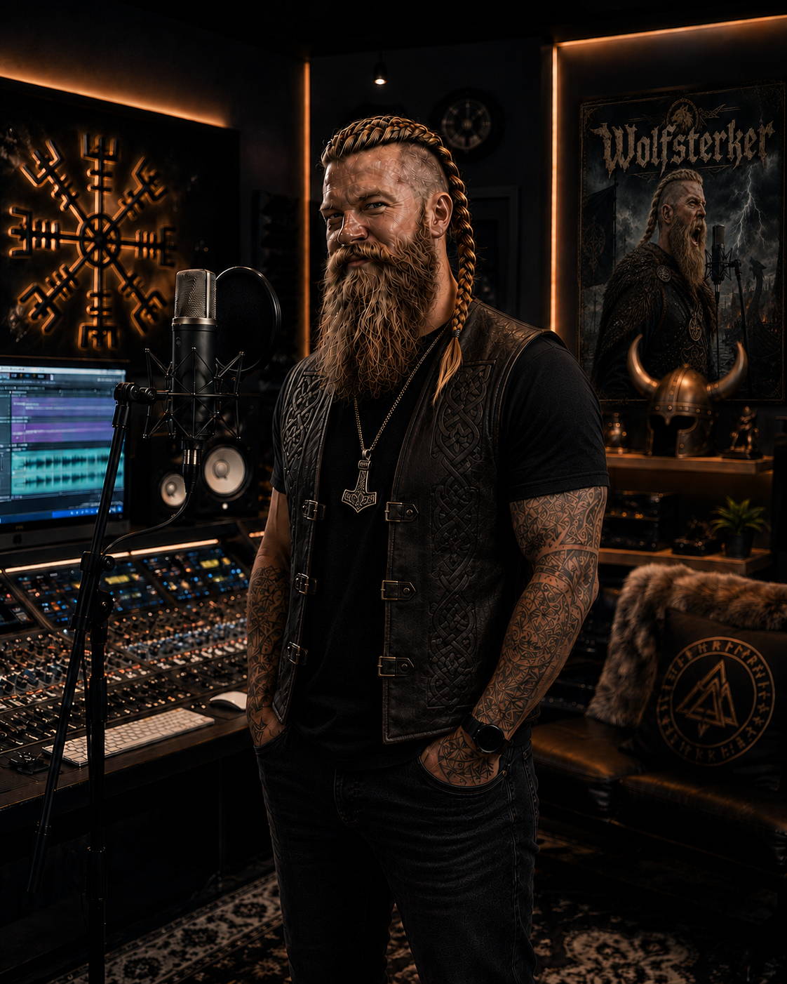 Wolfsterker in the studio